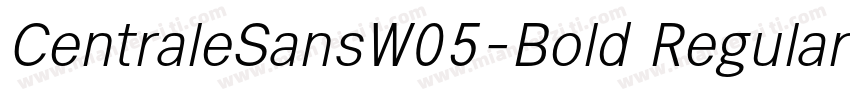CentraleSansW05-Bold Regular字体转换